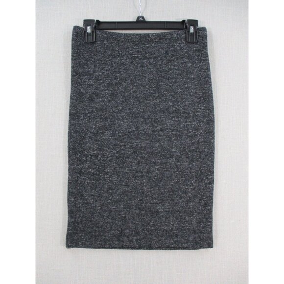 Express Womens Pencil Skirt Set Gray/burgundy Marled Knit Professional Stretch S - Picture 8 of 11